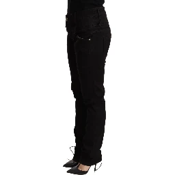 Black Low Waist Skinny Denim Jeans Trouser