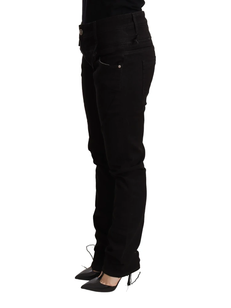 Black Low Waist Skinny Denim Jeans Trouser alternative