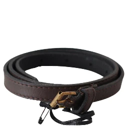Brown Genuine Leather Skinny Fashion Dark