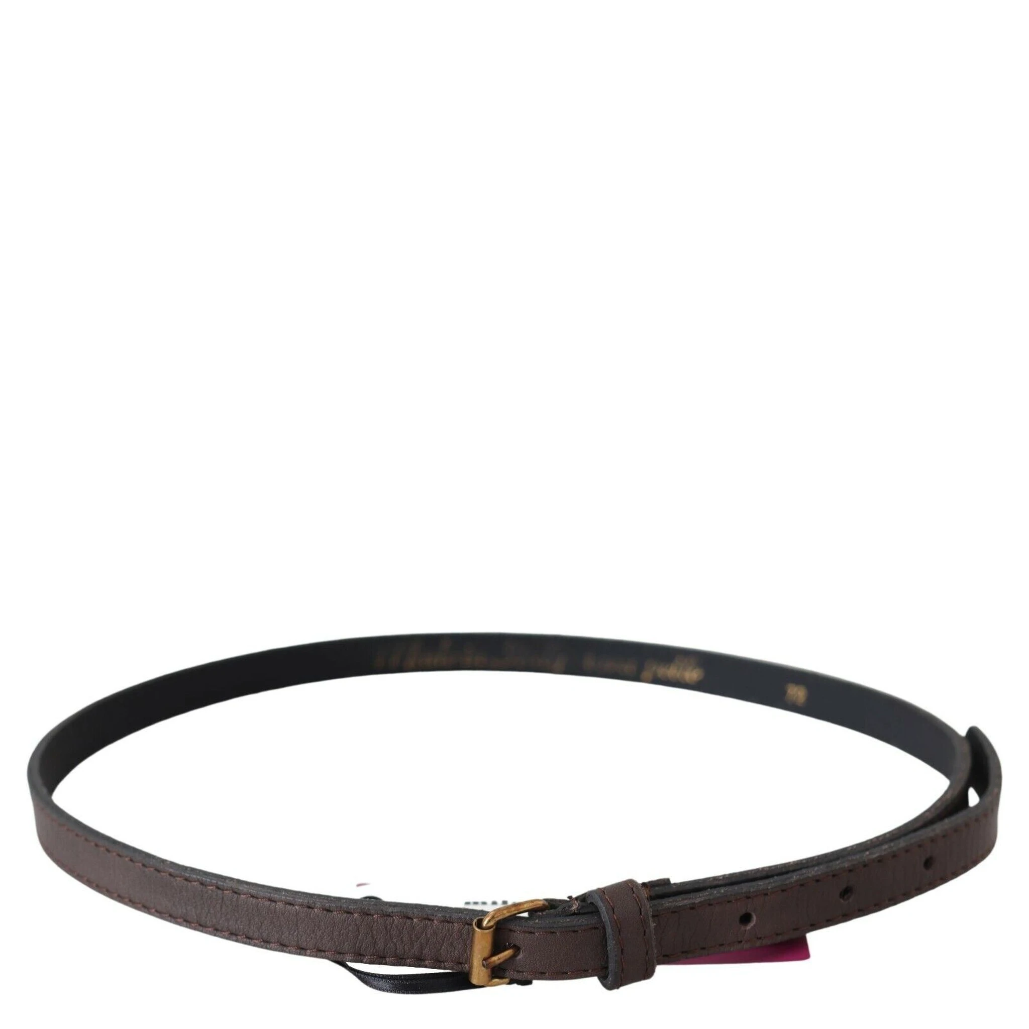 Brown Genuine Leather Skinny Fashion Dark