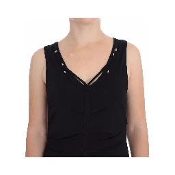 Black Stretch Wiggle Pencil Sheath Bodycon Dress