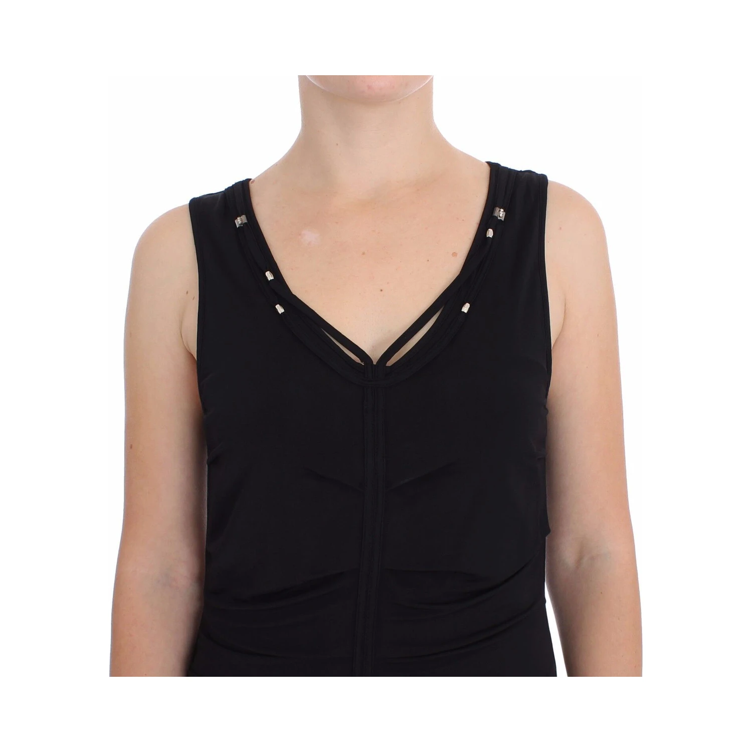 Black Stretch Wiggle Pencil Sheath Bodycon Dress