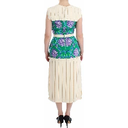 Multicolor Dress Gown Floral Sleeveless Gown