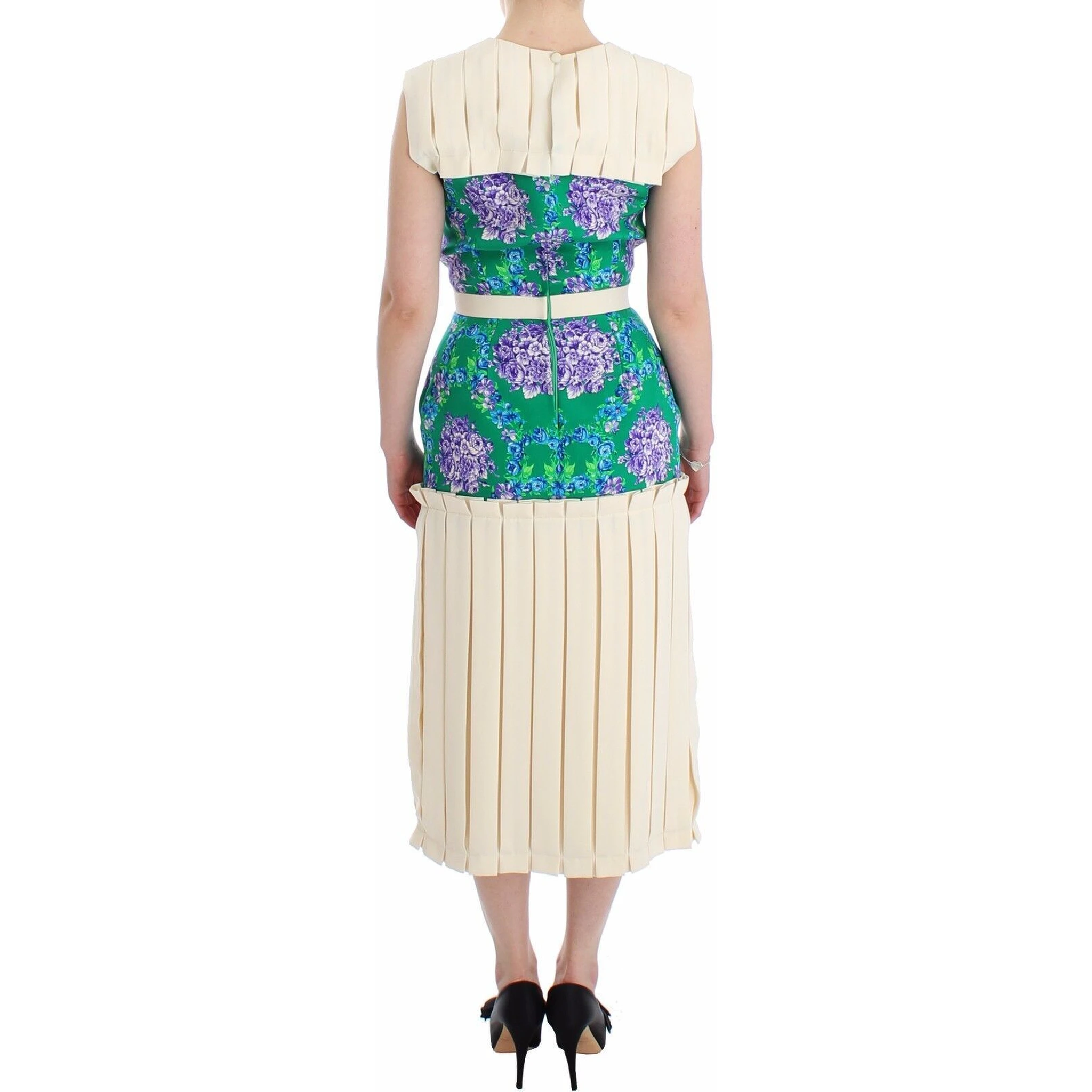 Multicolor Dress Gown Floral Sleeveless Gown