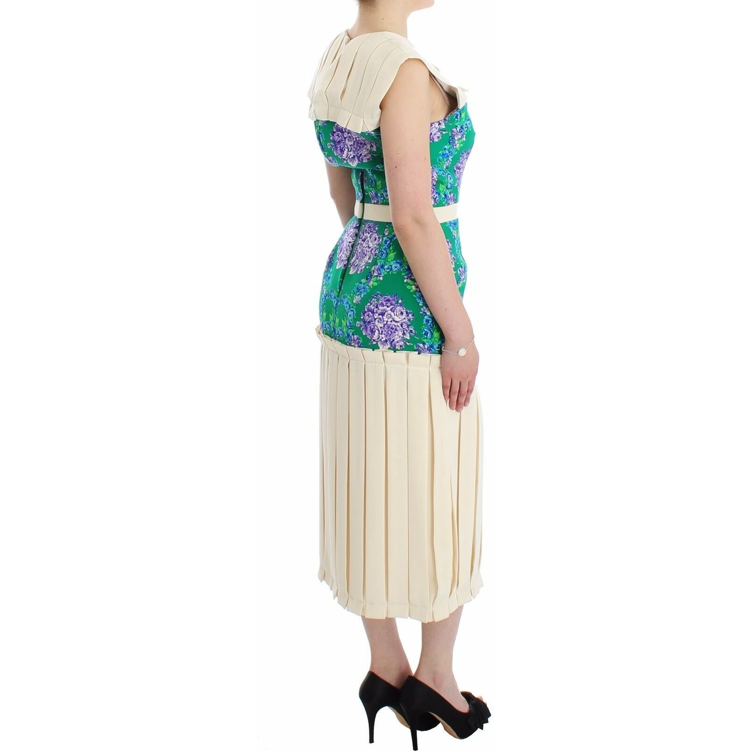 Multicolor Dress Gown Floral Sleeveless Gown