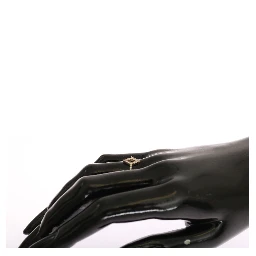 Silver Rhombus Womens Clear CZ 925 Silver Ring