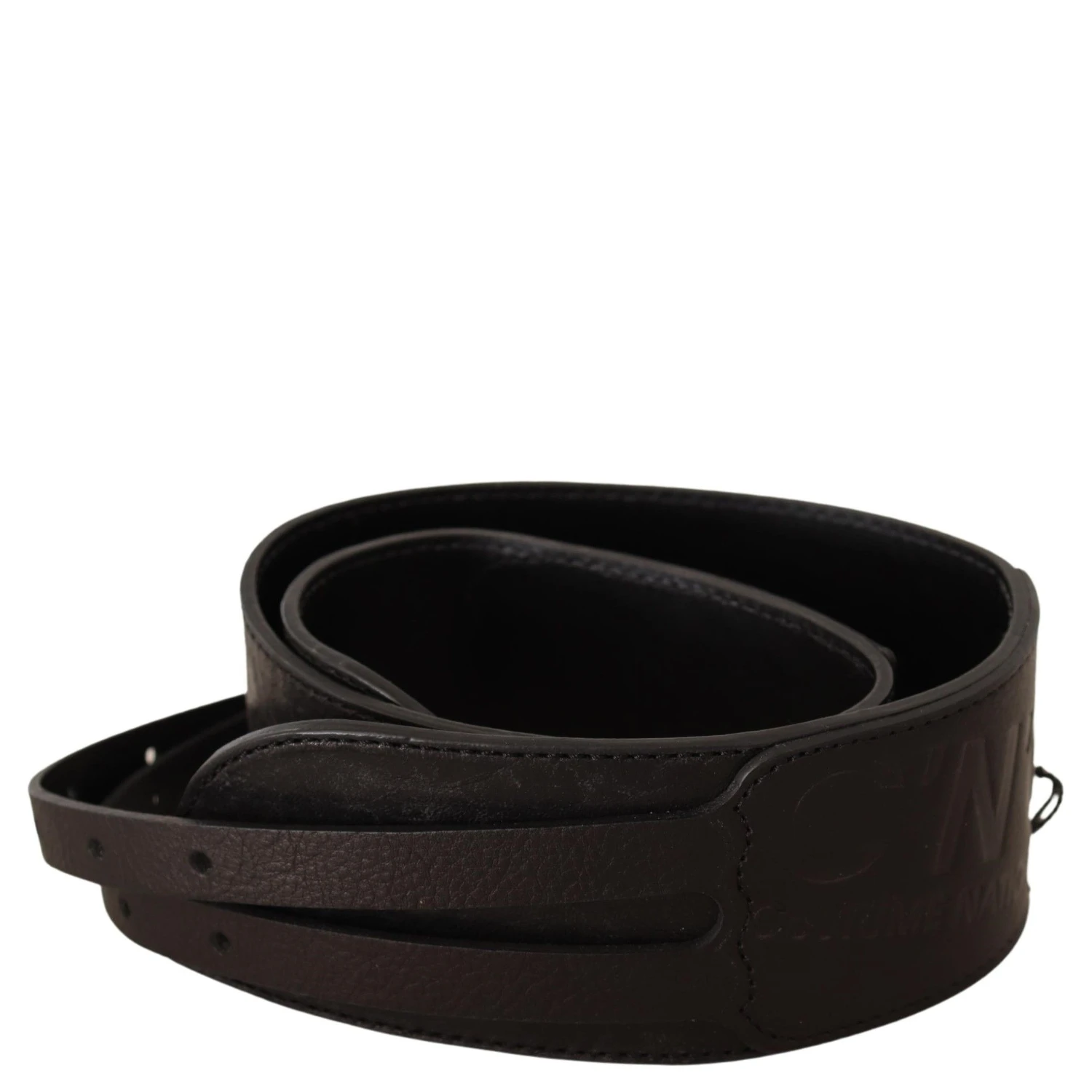 Dark Brown Leather Double Buckle Belt