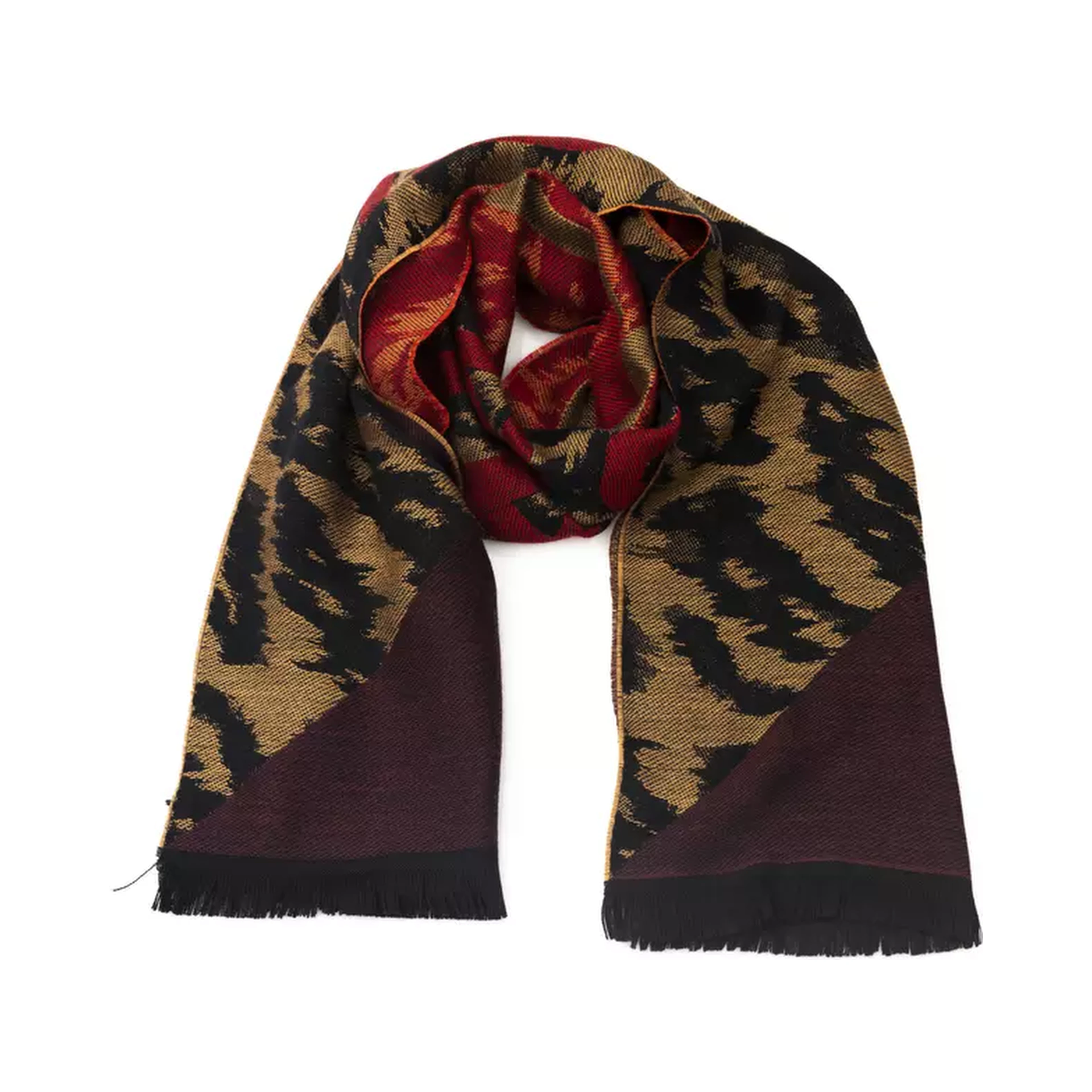 Brown Wool Scarf