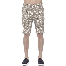 Beige Cotton Short