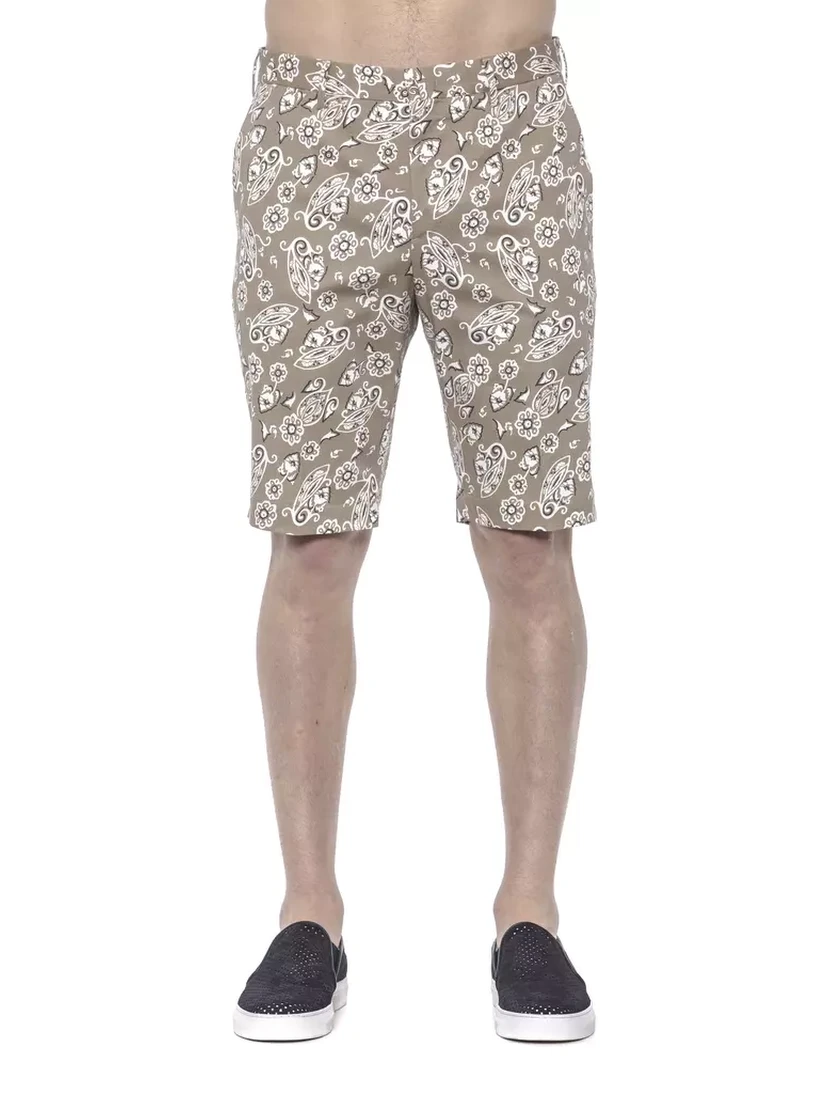 Beige Cotton Short