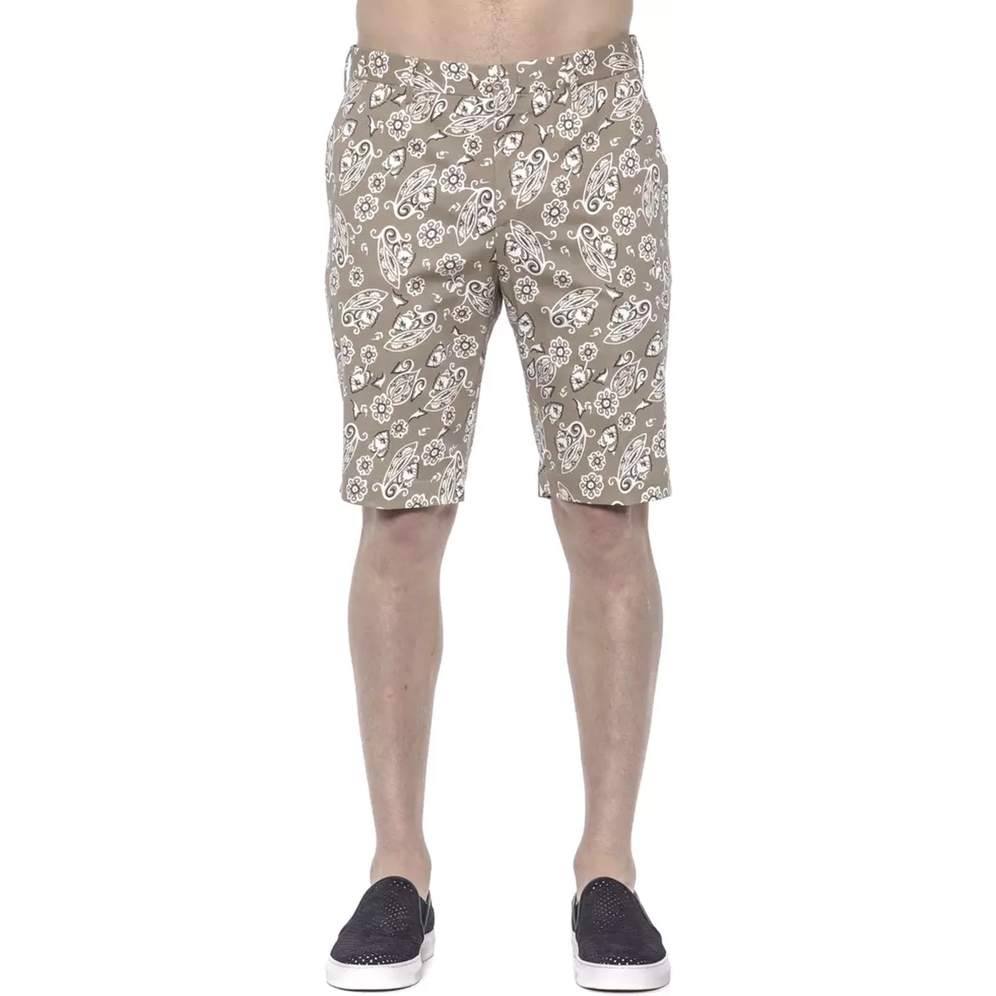 Beige Cotton Short