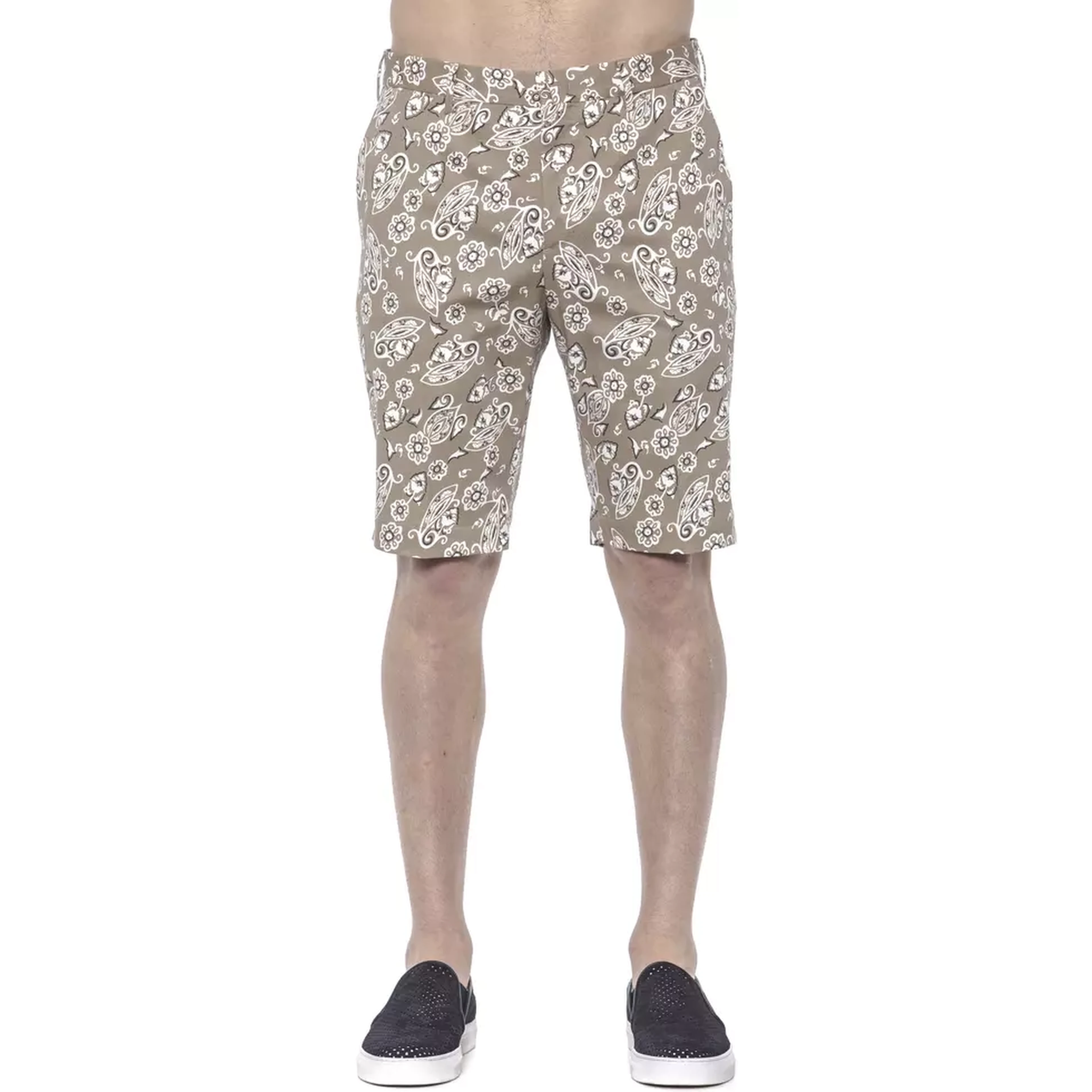 Beige Cotton Short