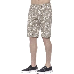 Beige Cotton Short