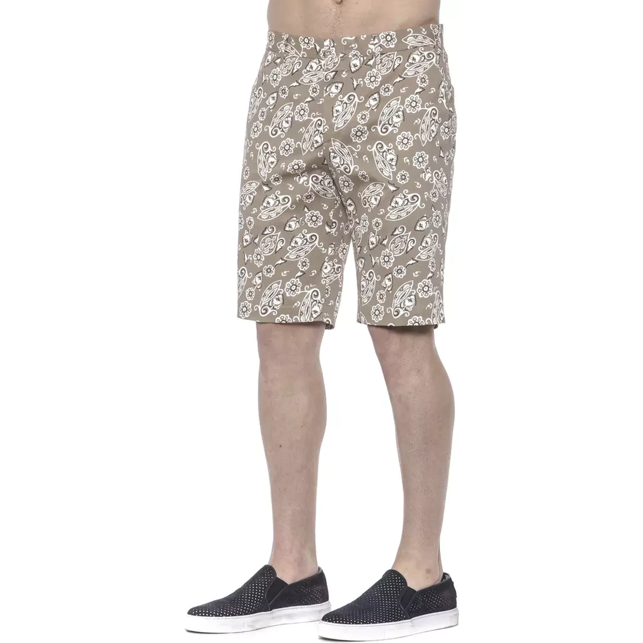 Beige Cotton Short