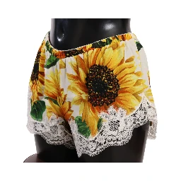 White Sunflower Lace Lingerie Underwear