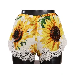 White Sunflower Lace Lingerie Underwear