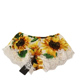 White Sunflower Lace Lingerie Underwear