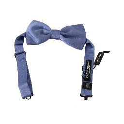 Purple 100% Silk Adjustable Neck Papillon Bow Tie