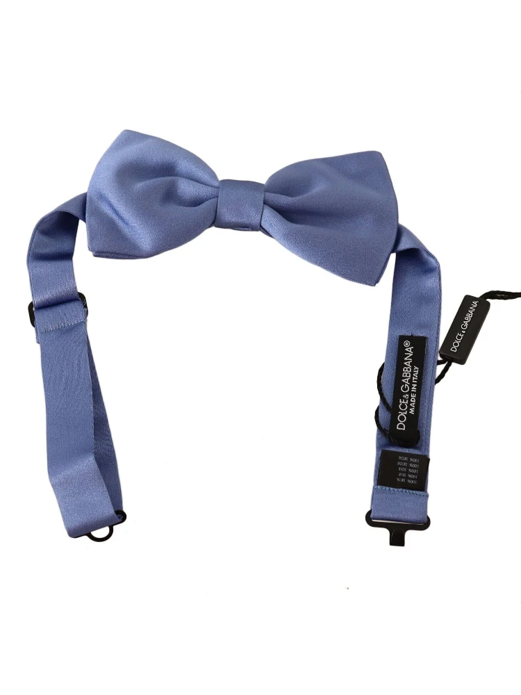 Purple 100% Silk Adjustable Neck Papillon Bow Tie