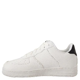White Leather Perforated Lace Up Sneakers Casual Men Shoes