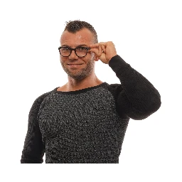 Black Plastic Glasses (Frames)