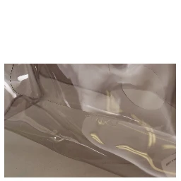 Black Clear Plastic Transparent Pouch Purse Clutch Bag