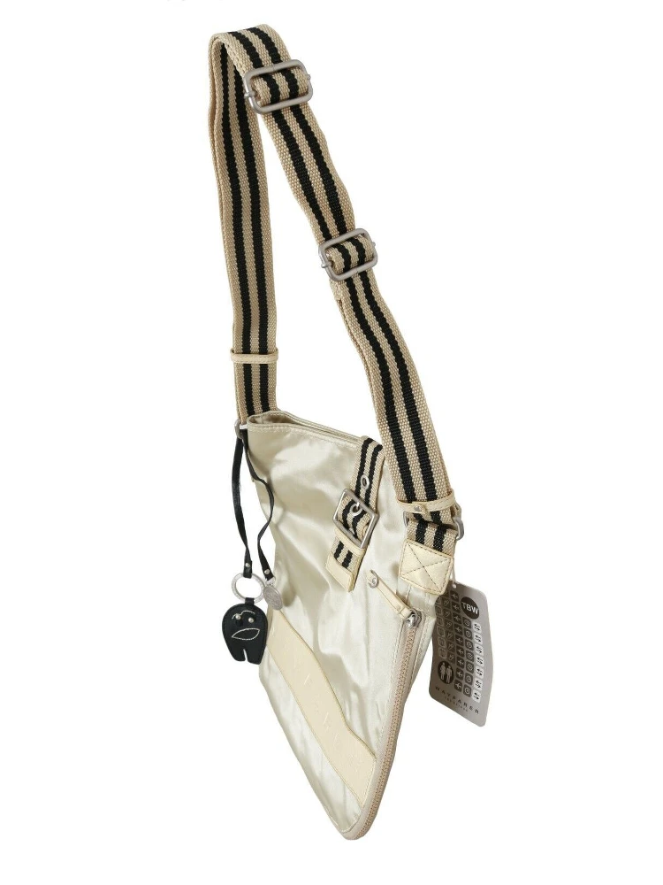 Beige Handbag Shoulder Tote Fabric Purse alternative