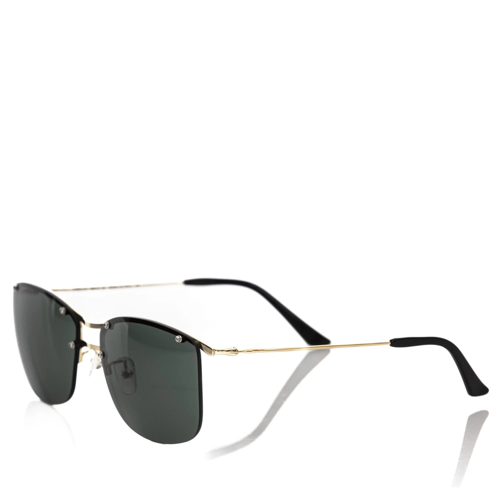 Black Metallic Fibre Sunglass