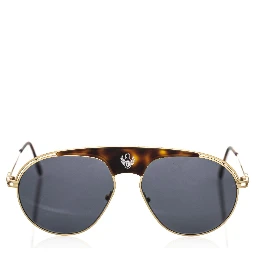 Brown Metallic Fibre Sunglass