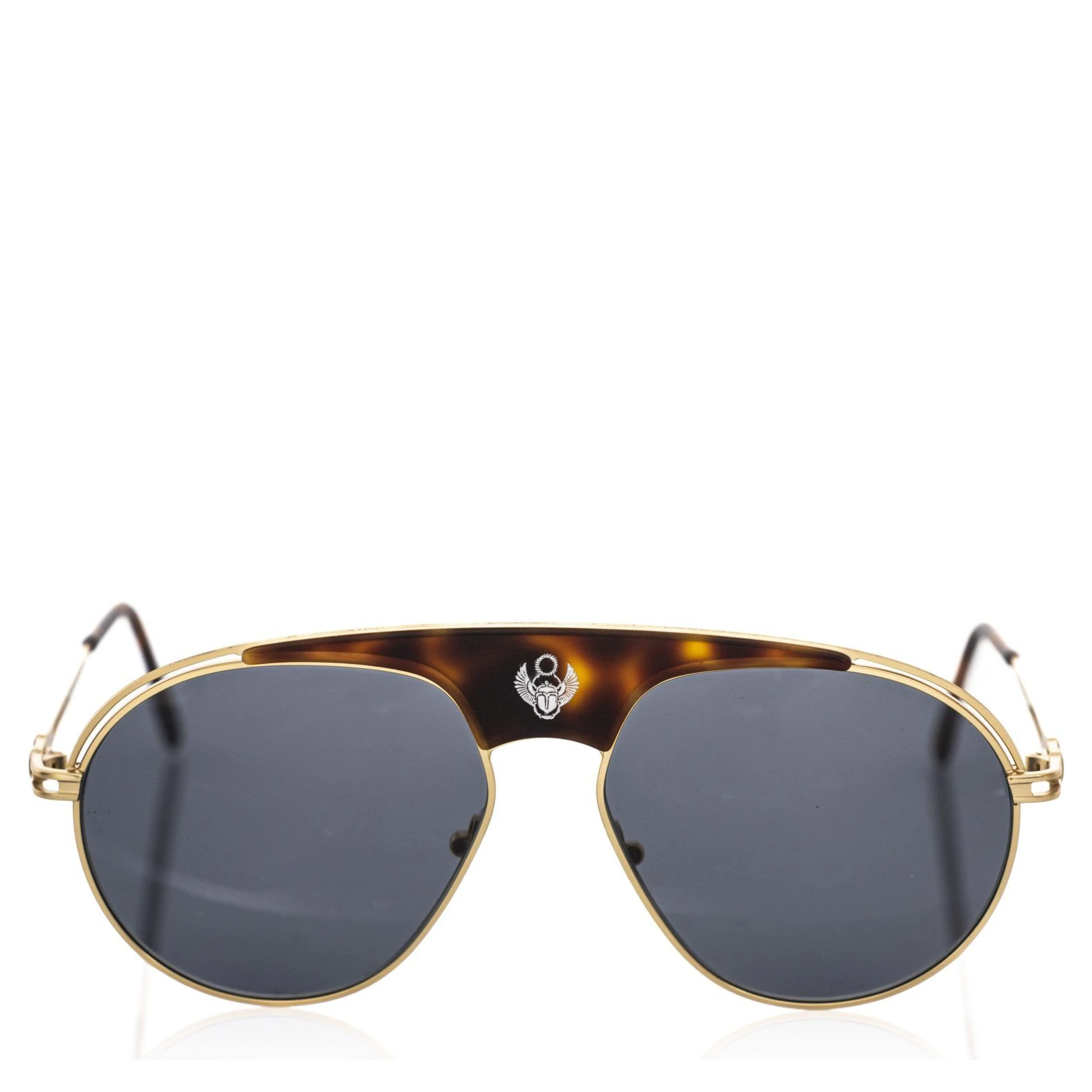 Brown Metallic Fibre Sunglass