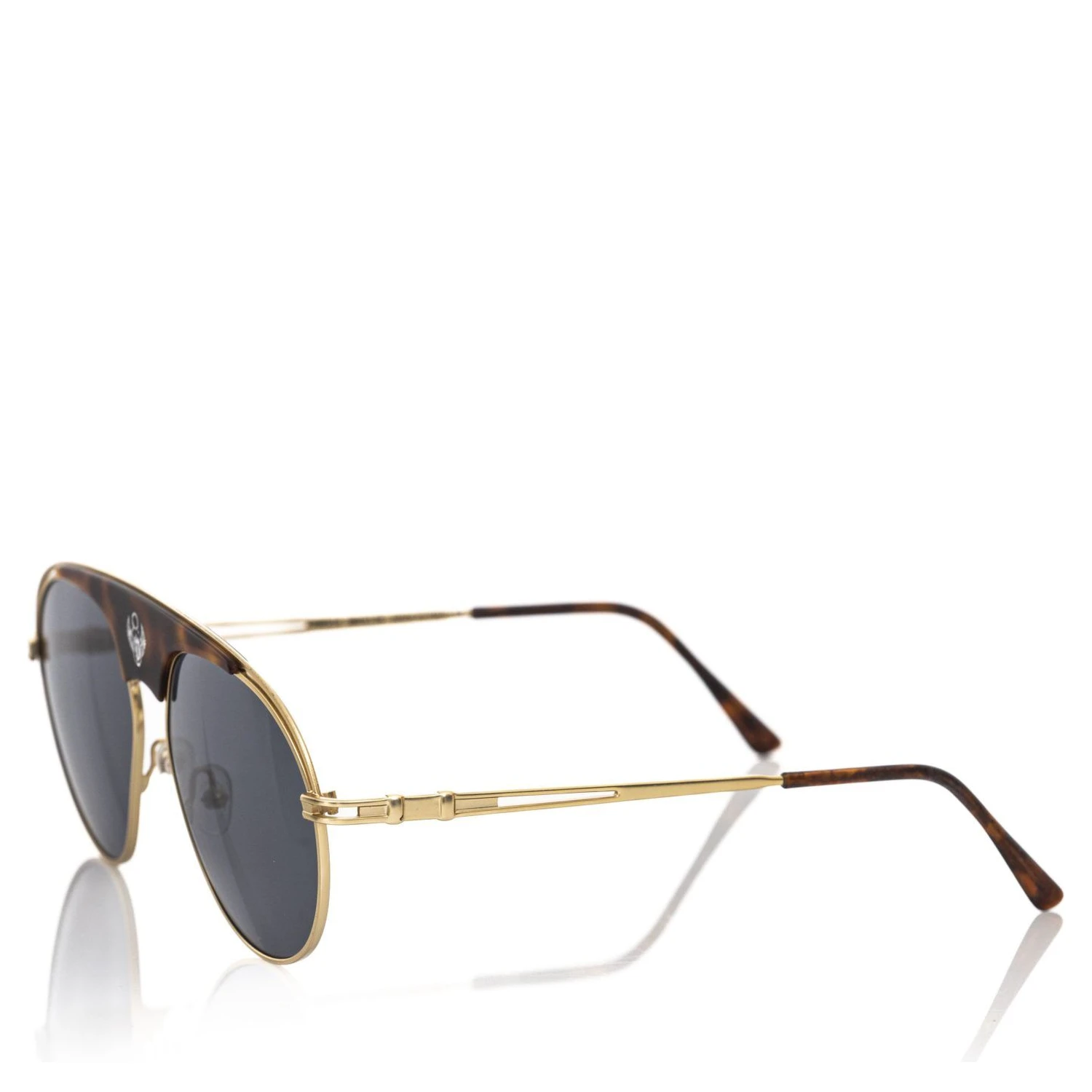 Brown Metallic Fibre Sunglass