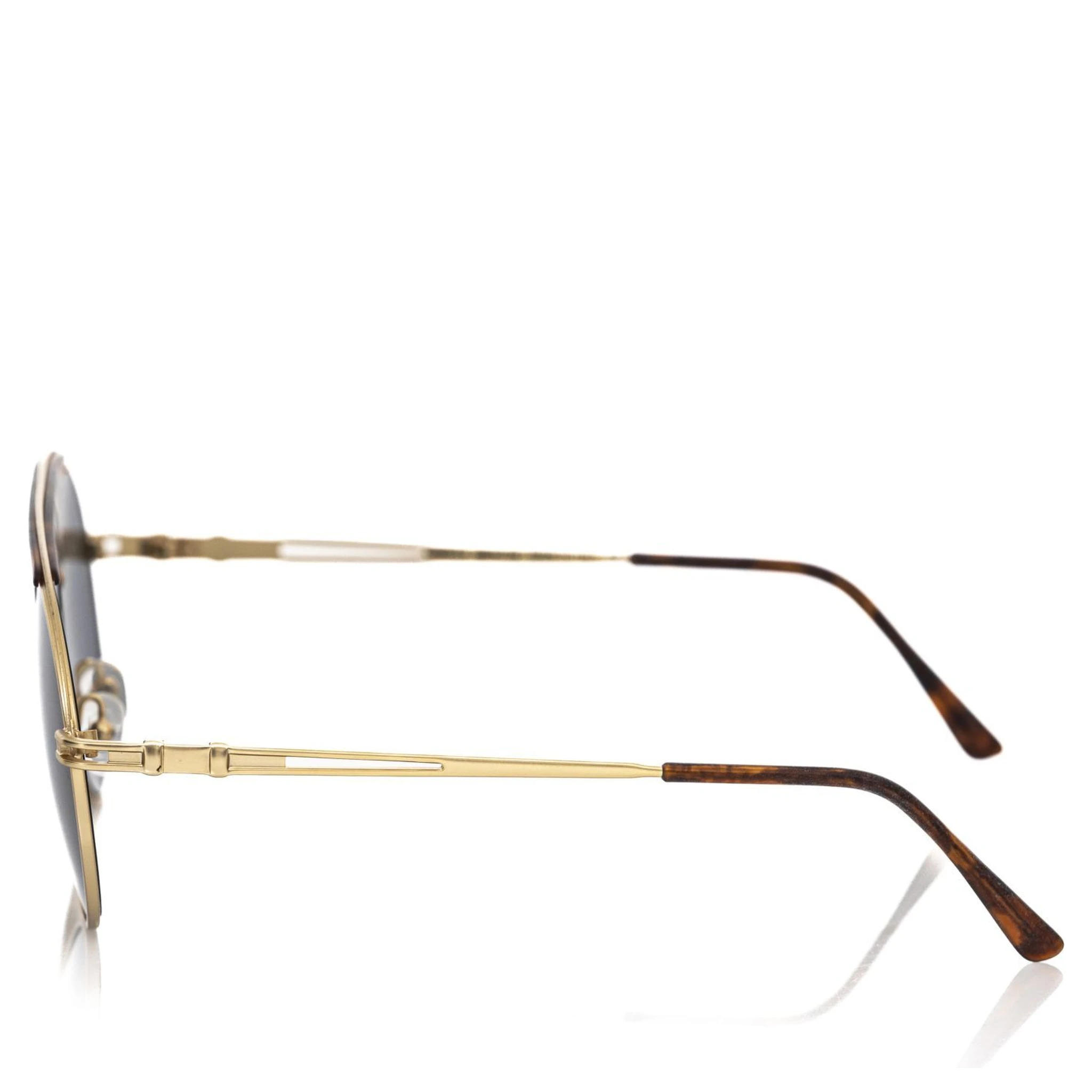 Brown Metallic Fibre Sunglass