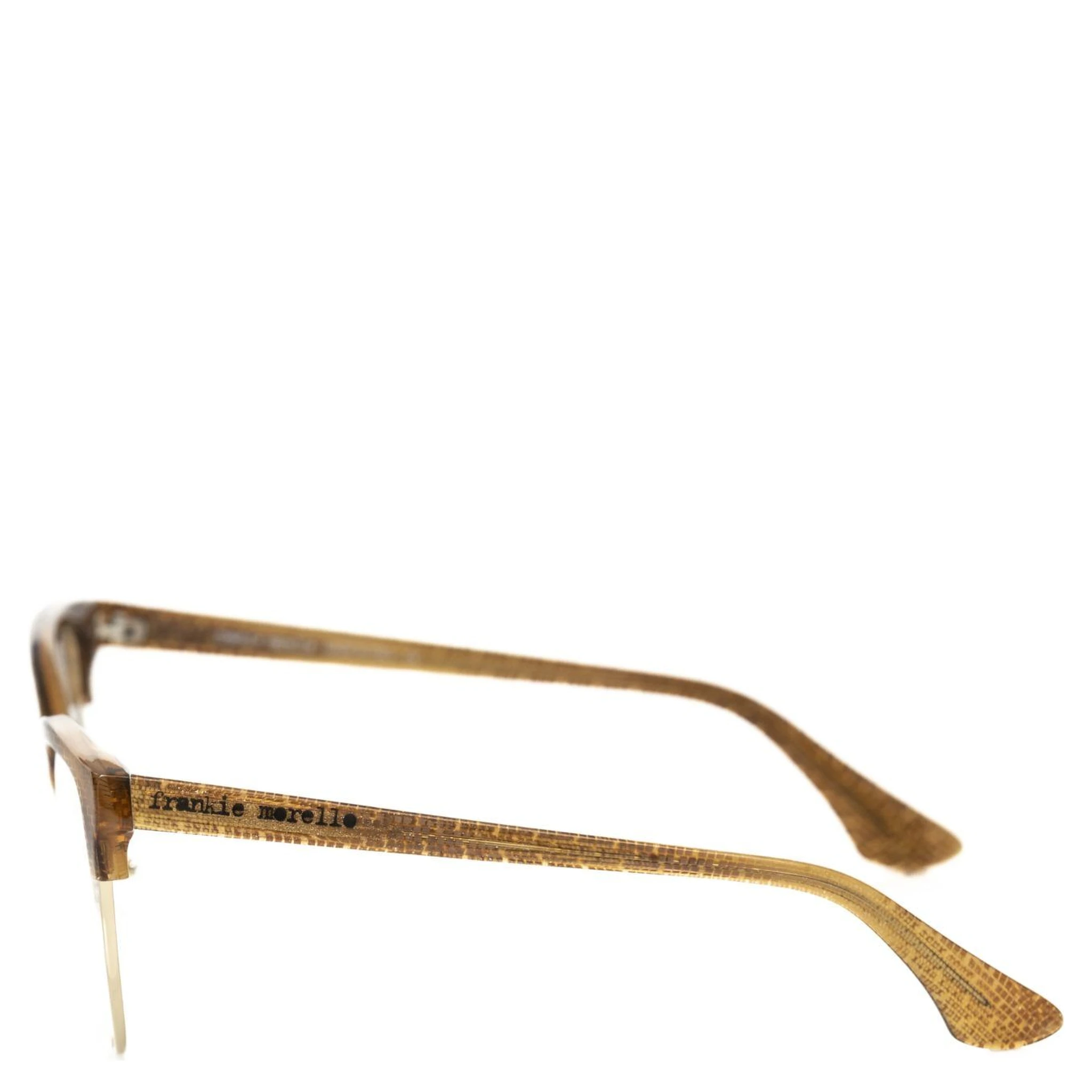 Brown Metallic Fibre Glasses Frame