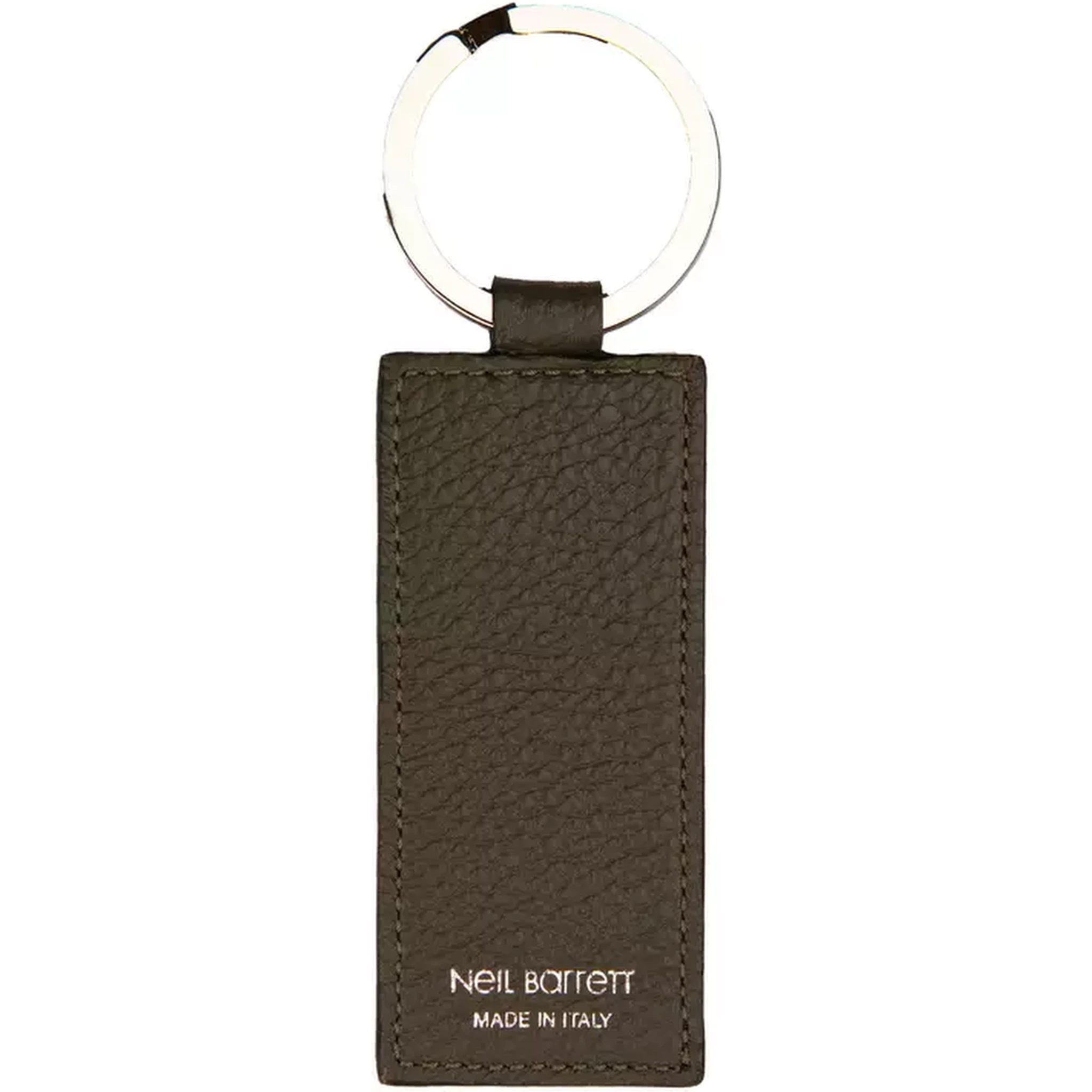 Green Leather Keychain