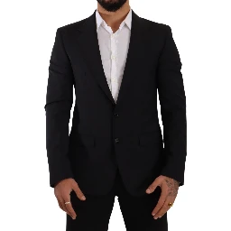 Black Slim Fit Vest 2 Button MARTINI Blazer