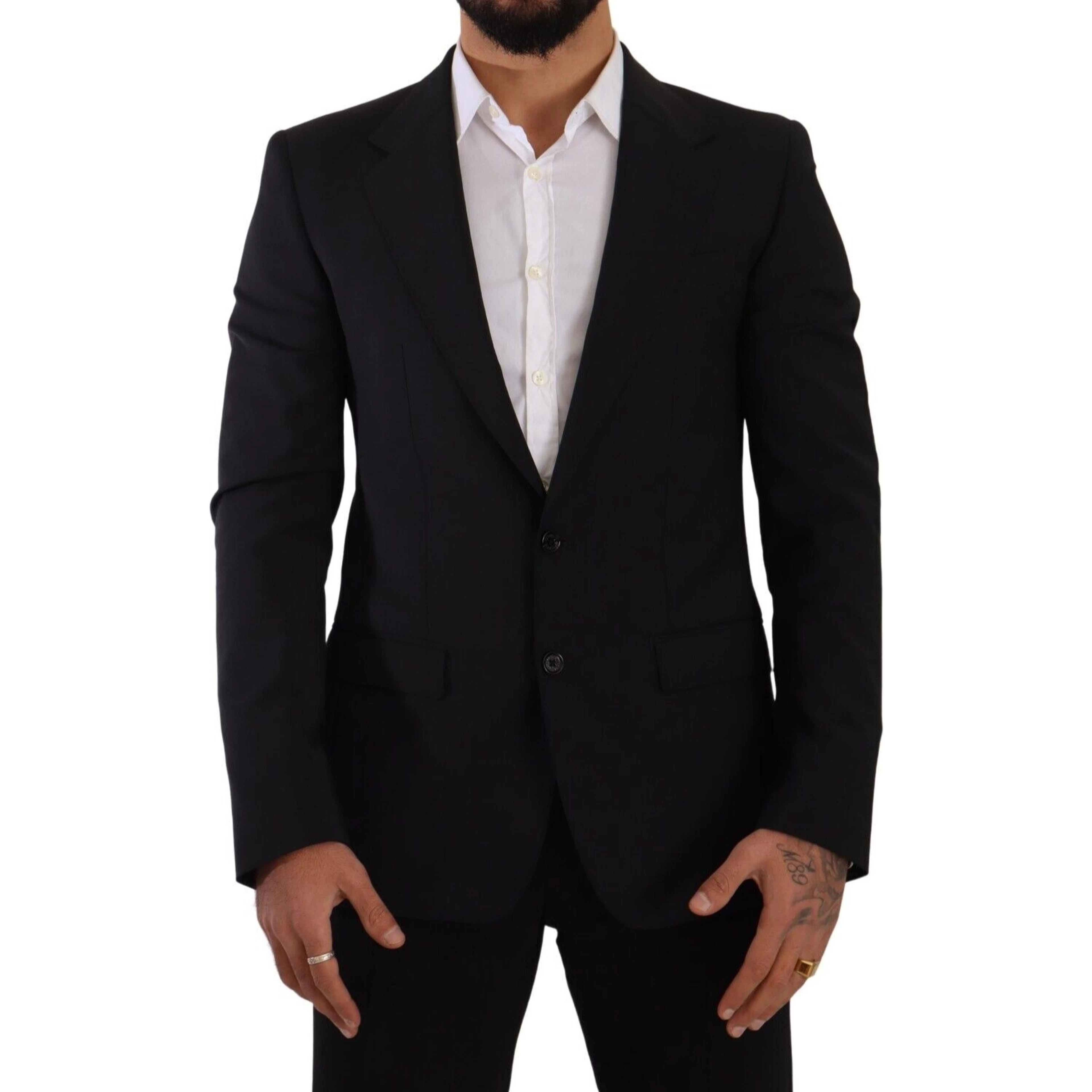 Black Slim Fit Vest 2 Button MARTINI Blazer