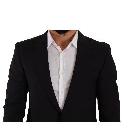 Black Slim Fit Vest 2 Button MARTINI Blazer