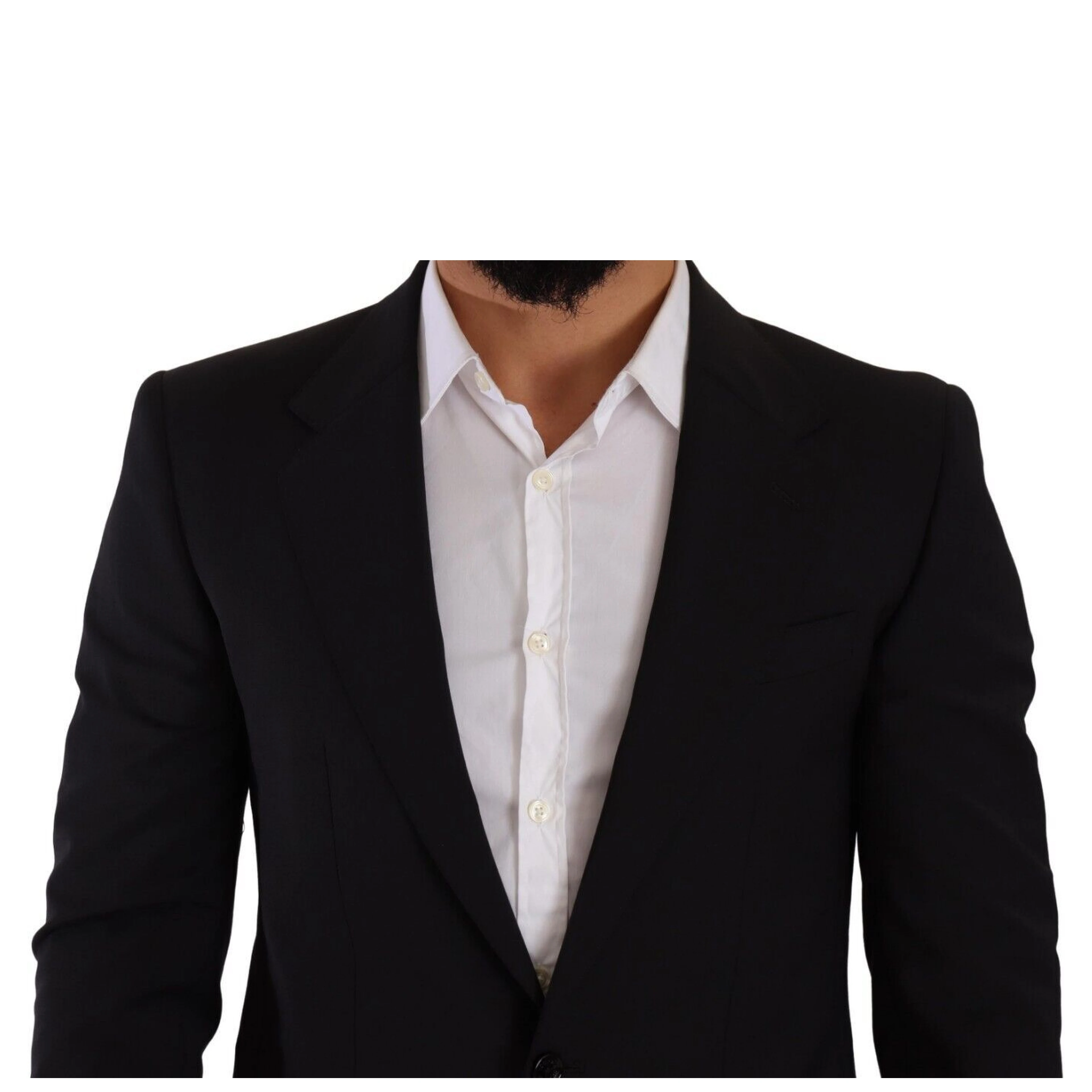 Black Slim Fit Vest 2 Button MARTINI Blazer