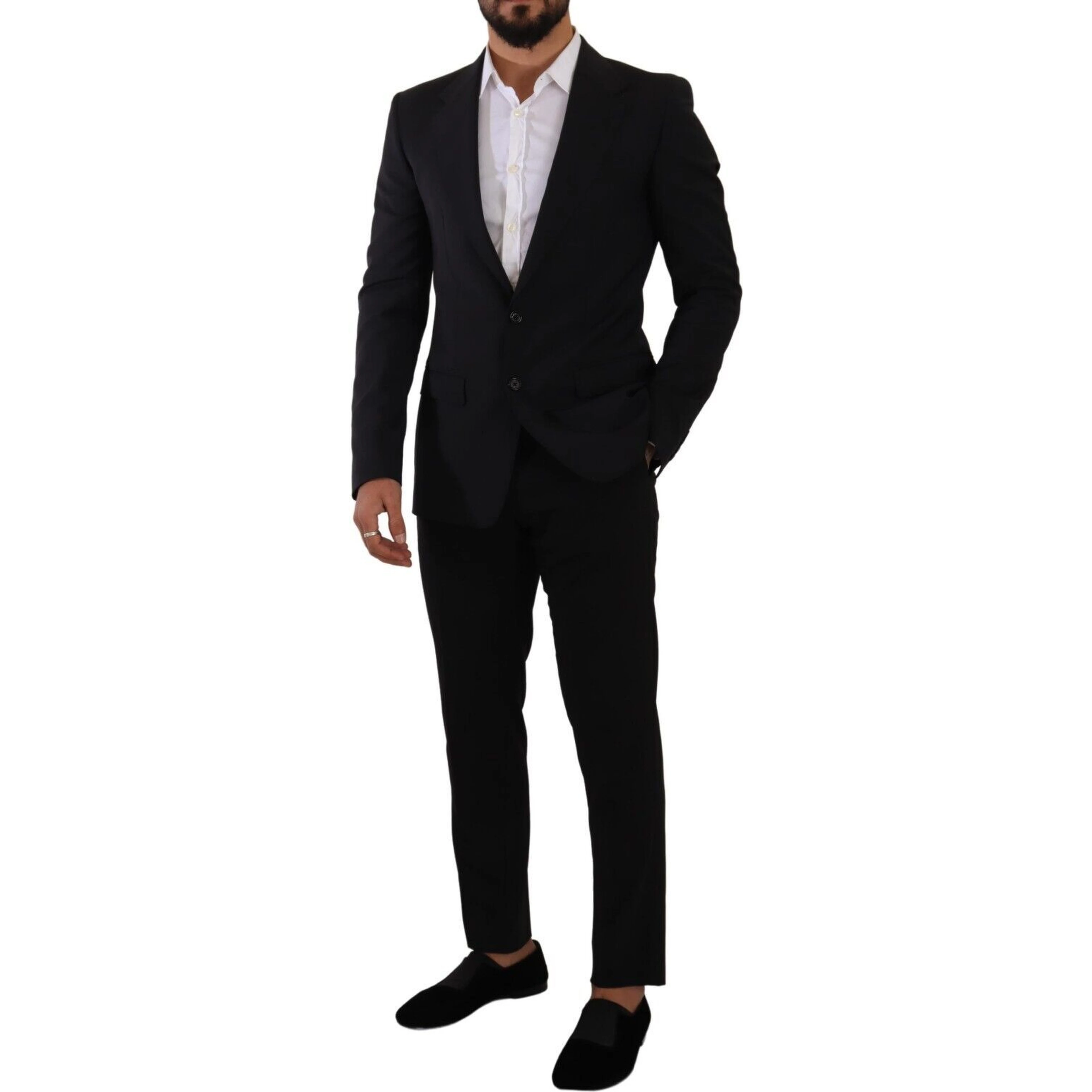 Black Slim Fit Vest 2 Button MARTINI Blazer