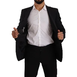 Black Slim Fit Vest 2 Button MARTINI Blazer