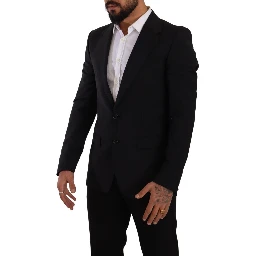 Black Slim Fit Vest 2 Button MARTINI Blazer