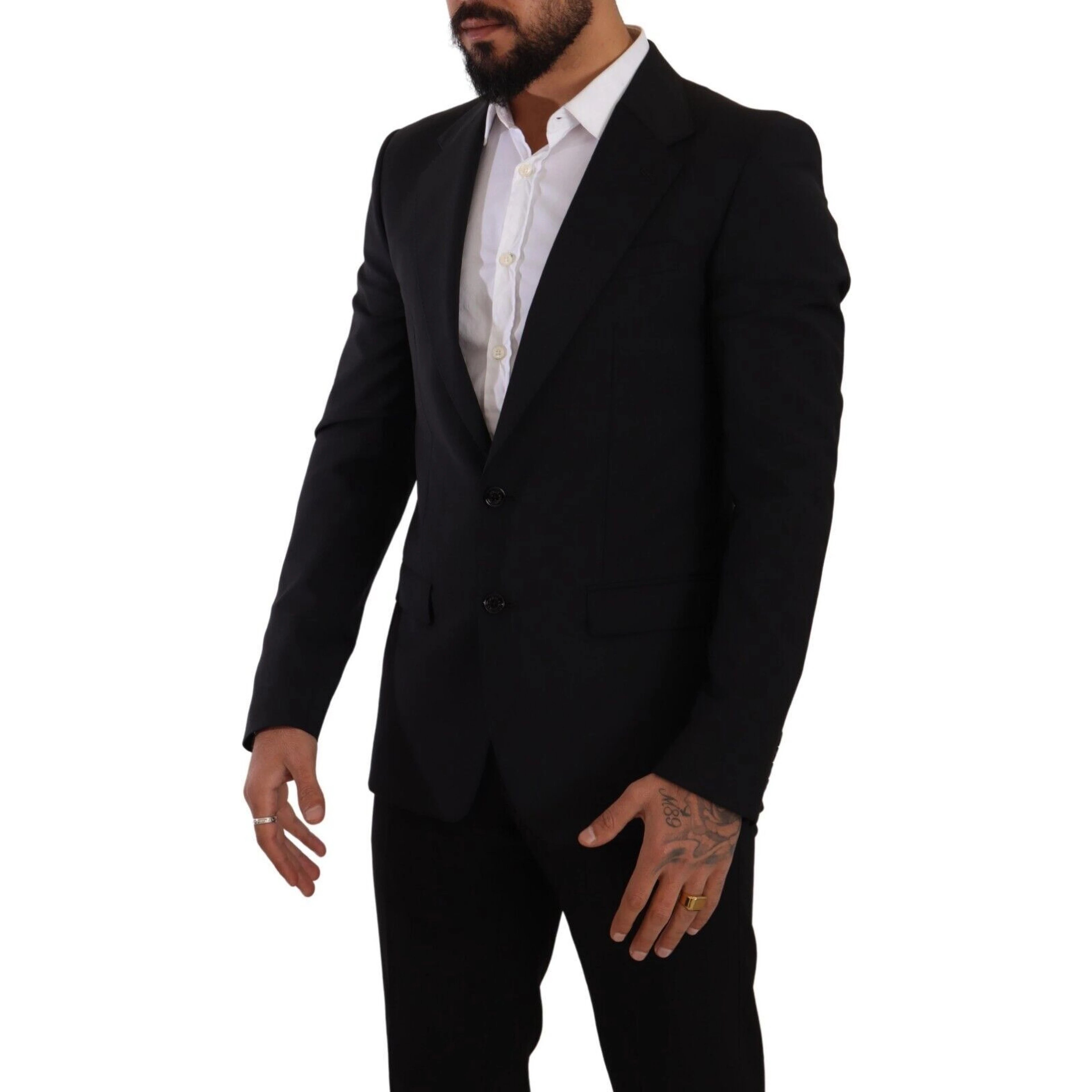 Black Slim Fit Vest 2 Button MARTINI Blazer