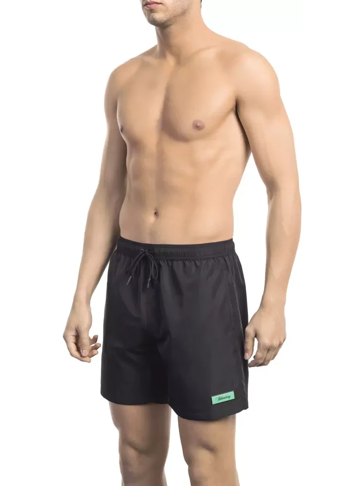 Black Polyester Swimwear
