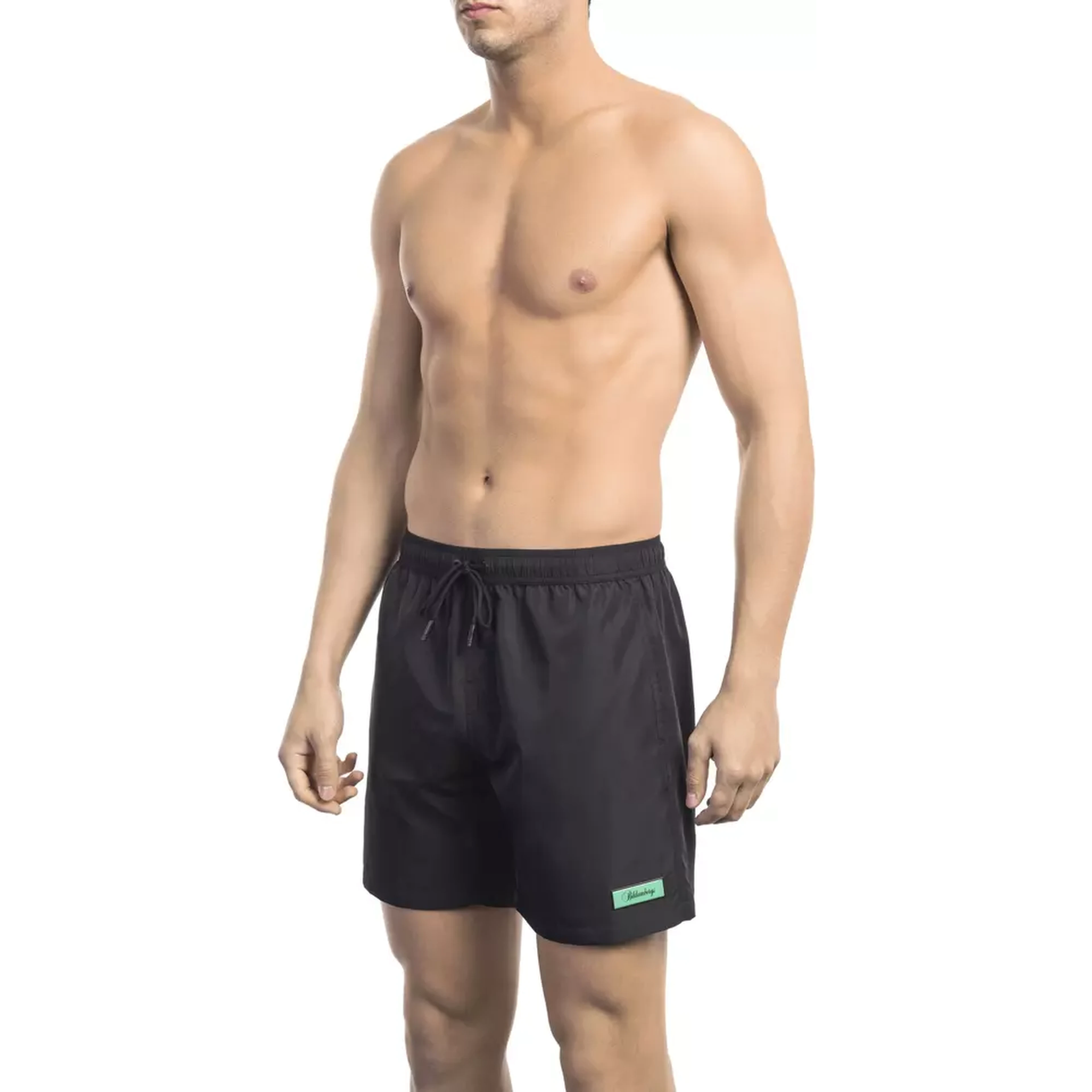 Black Polyester Swimwear