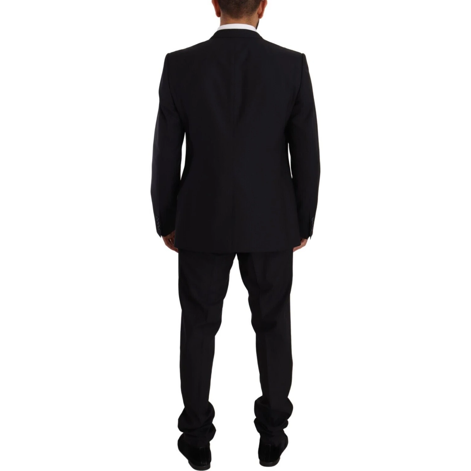 Blue GOLD Wool Single Breasted 2 Piece Suit