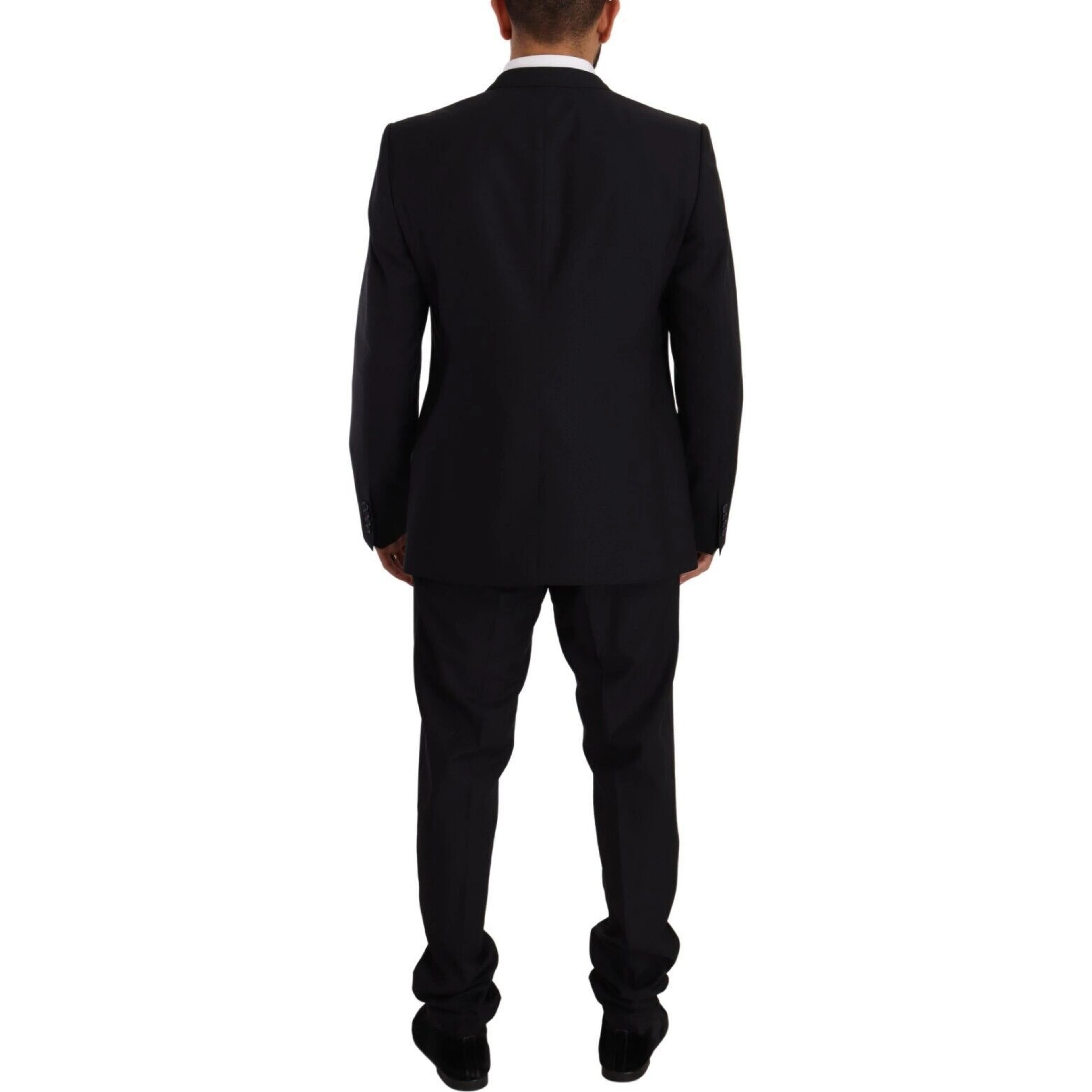 Blue GOLD Wool Single Breasted 2 Piece Suit