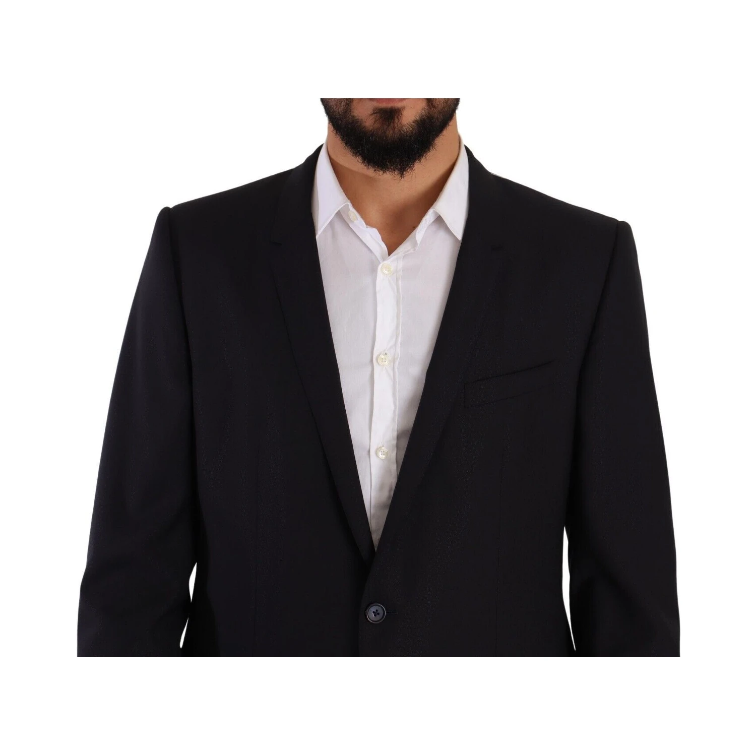 Blue GOLD Wool Single Breasted 2 Piece Suit