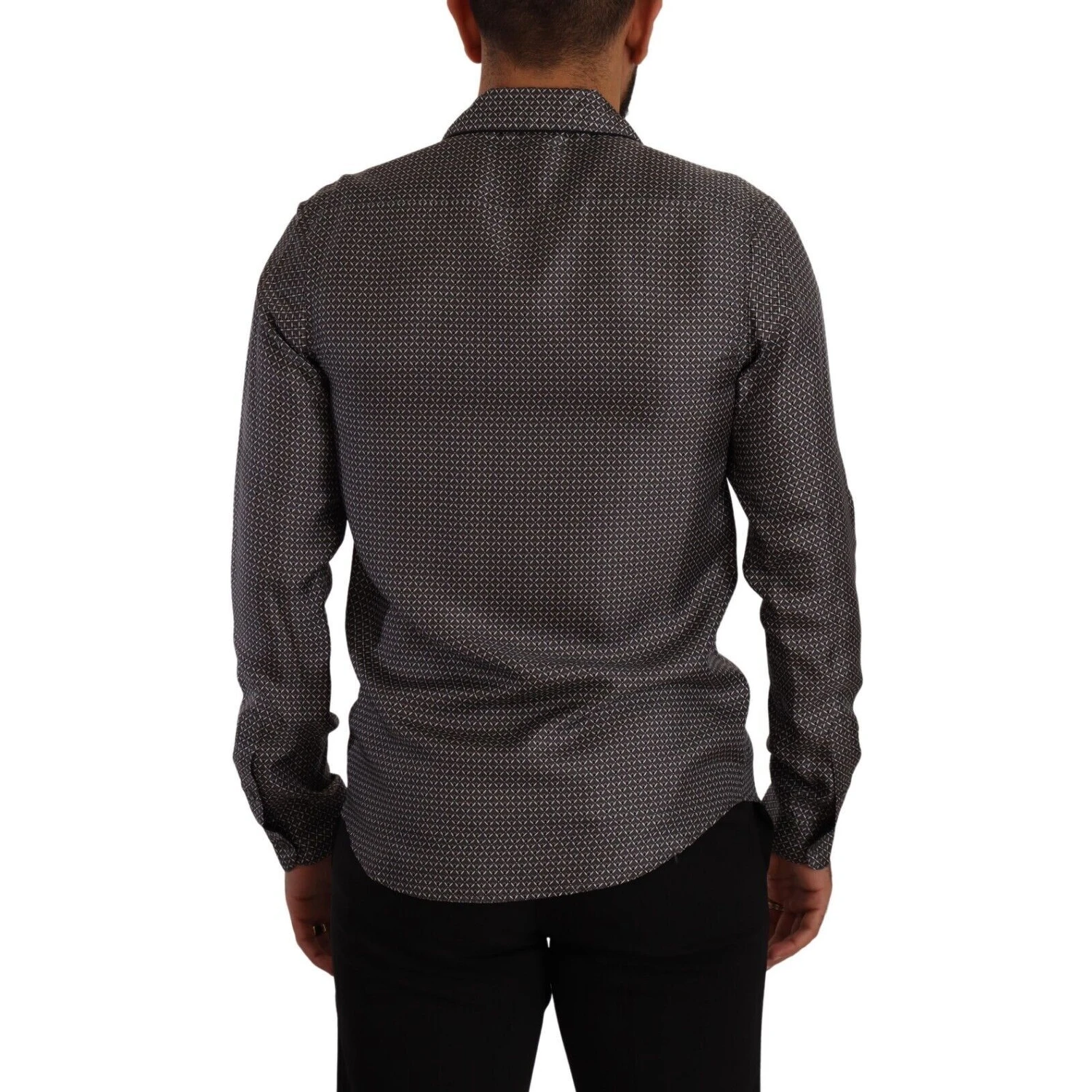 Gray Fantasy Pattern Pajama Top Mens Shirt