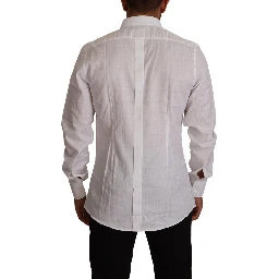 White GOLD Cotton Slim Fit Dress Formal Shirt