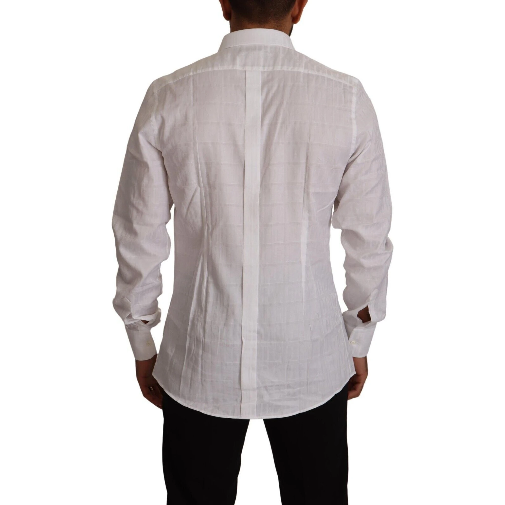 White GOLD Cotton Slim Fit Dress Formal Shirt